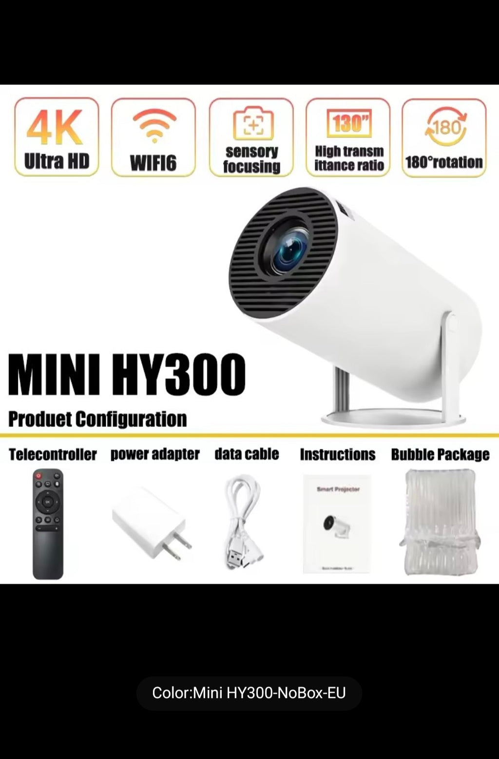 Mini Proyector WiFi 4K - Tu Oficina de IA Portátil
