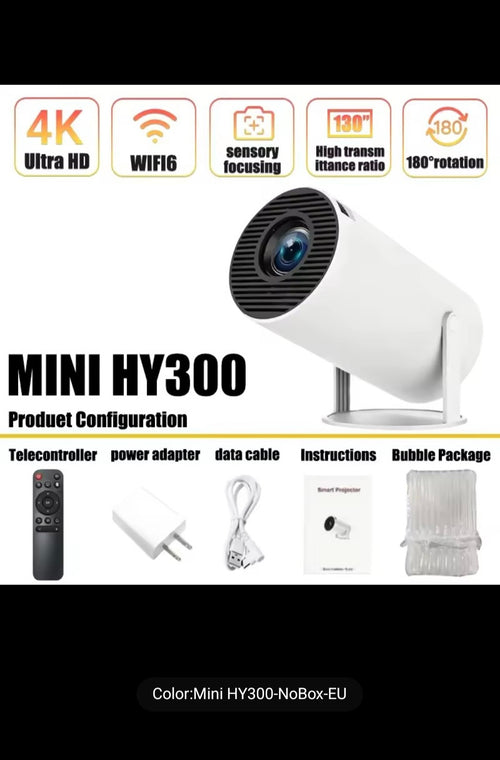 Mini Proyector WiFi 4K - Tu Oficina de IA Portátil
