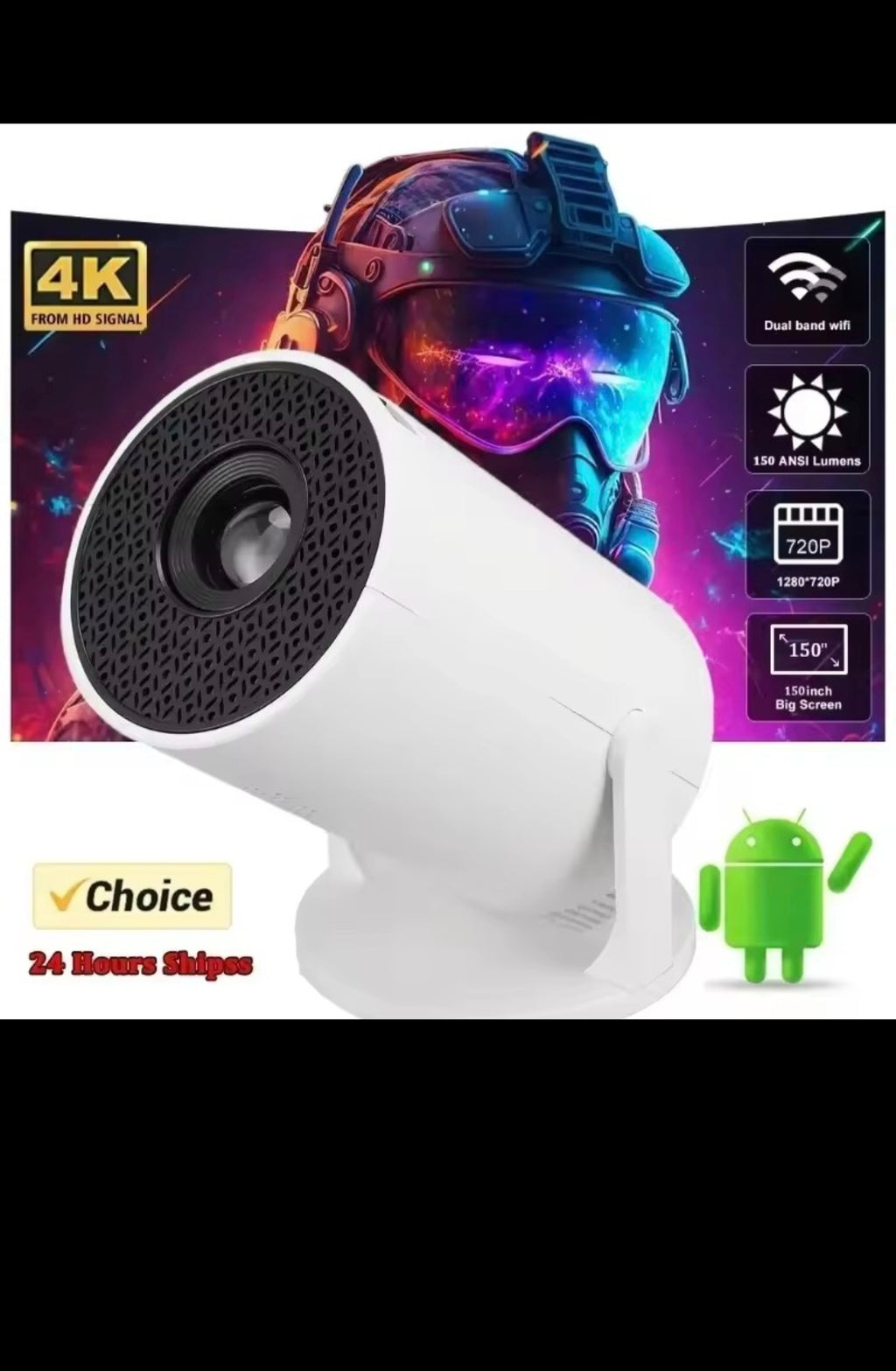 Mini Proyector WiFi 4K - Tu Oficina de IA Portátil