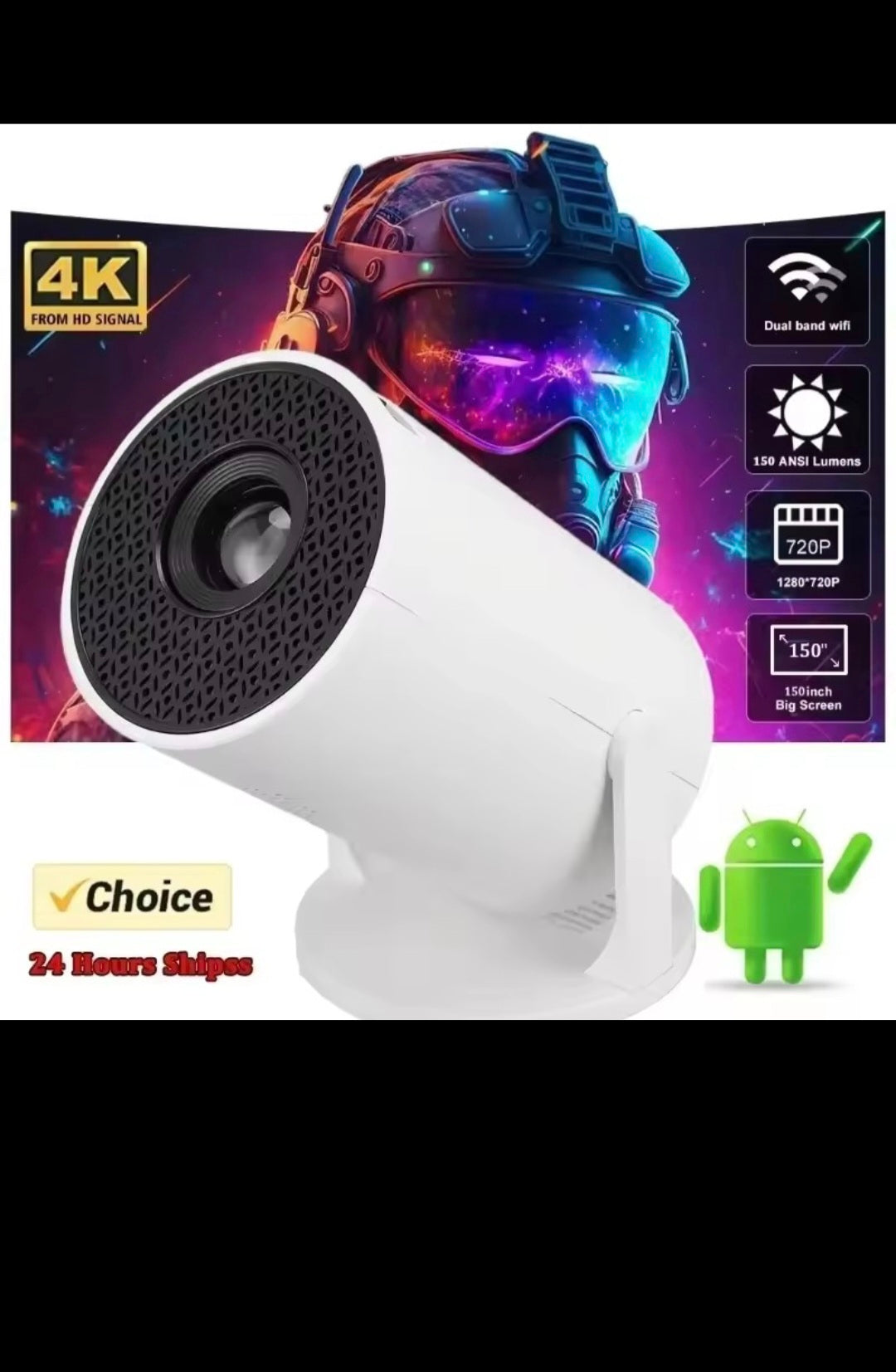 Mini Proyector WiFi 4K - Tu Oficina de IA Portátil